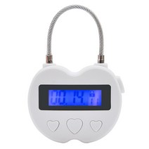 핸드폰 감옥 금욕상자 절제 상자 스마트폰 통화 자물쇠 예방 휴대폰 중독 타이머 케이스 충전, 일반 하트 모양의 흰색 시간 잠금 장치