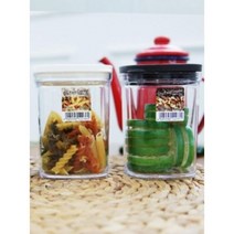 일제 견과류 양념장 소분 보관 용기 캐니스터 수납 찌개 냉장고정리 자취생 주방 밀폐 저장, 대-블랙, 1개