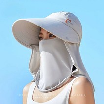 완벽 햇빛차단모자 큰챙 마스크모자 UV차단 피부보호, 상세 페이지 참고