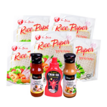 비치치라이스페이퍼 100g x 5p + 타이시아 월남쌈소스 175g + 타이시아 피넛월남쌈소스 175g + 친수칠리소스 250g 세트, 3세트
