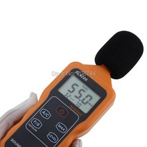 소음측정기 휴대용 Lcd 디지털 사운드 레벨 미터 소음 측정기 Db 데시벨 모니터링 로거 테스터 SL4200, 한개옵션0
