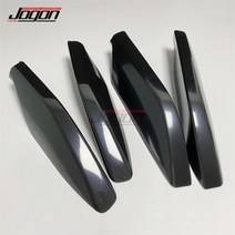 QM6 가로바 차량용 자전거캐리어 렉스턴스포츠 문틀형 저상 승용차 팰리세이드 루프렉 렉서스 gx470 2003-2009 용 루프 레일 랙 엔드 캡 보호 커버 트림 교체 4pcs, 검은 색