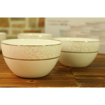 예작마루 본차이나 대접 5p 그릇세트 2인 그릇세트, .