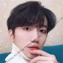 남자 가발 핑크색 베이지 화이트 검정색 연갈색 다크 브라운 할머니 먼지 6컬러