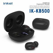 w 인켈 IK-KB500 코드프리 블루투스 이어폰 5.0 블랙