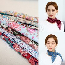 wa365 국산 쁘띠 스카프 아사면 손수건 목수건 등산 여행 다용도 답례품