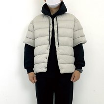 스노우볼 반팔 패딩조끼 남녀공용 2사이즈 활동성 좋은 유니크한 반팔 패딩점퍼