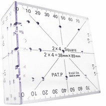 목재 투바이포 최적화 중심선 선긋기 스퀘어 연귀자 컷팅자 직각, 단품