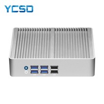 YCSD 미니 PC 인텔 코어 i74500U i5 4200U 셀러론 2955 팬리스 승 10 프로 8USB HTPC TV 박스 와이파이 마이크로 컴퓨터 4K HDMI-compati, [01] 4GB RAM 128GB SSD, [01] Celeron 2955U