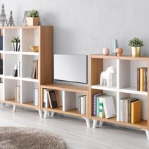책장선반 책장수납함 거실서재 H6213 D 세트 6colors 책꽂이 공간분리 틈새, 진연그레이