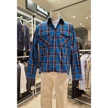 킨록 [킨록]S/S 블루 체크 오버핏 셔츠 AKL IBD55