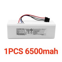 자동차 교체 대용량 2022 업그레이드 14.4V 배터리 로봇 청소기 1C 샤오미 Mijia STYTJ01ZHM 진공, 02 6500mAh_01 14.4 볼트