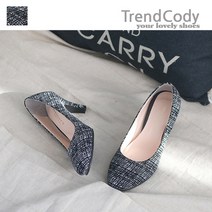 TC19289GM_small 체크 7cm 콤비 스몰사이즈 펌프스 ~270mm 하이힐 여자구두