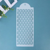 스프레이부스 퐁당 케이크 스텐실 금형 엠보싱 플라스틱 스프레이 메쉬 스탬프 웨딩 생일 장식 도구 크리스마스 쿠키 그리기, [04] Style4