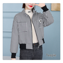 티피/Teepie 기모에 도톰 쇼트 점퍼 야구 패딩