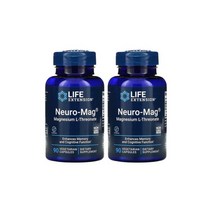 라이프익스텐션 아이허브 2개X Lfe Extenson 뉴로 마그네슘 L트레오네이트 144mg 90베지캡슐, (아이허브) 2개X Life Extension