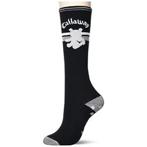 캘러웨이 여성용 항균/냄새 방지 하이 삭스 (곰 로고/기능성 소재 Delon)/양말 골프/C22293205 1030_White/그레이 FR, 1010_블랙
