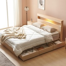 에넥스 바네사 유로탑 멀티 수납형 침대 킹(K), 화이트