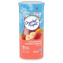 Crystal Light 크리스탈라이트 딸기오렌지바나나 음료분말 6개입4팩