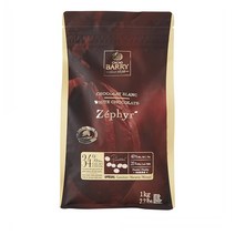 Cacao Barry 34% Zephyr Cacao Chocolate 카카오바리 34% 제퍼 카카오 초콜릿 1kg, 1개