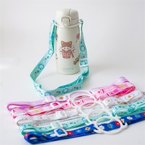 물병 어깨끈 스트랩 데코 스티커 세트 텀블러 꾸미기, 04. 민트/02. 바게트 소녀