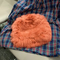 손뜨개모자 야오 아저씨 고착감 아몬드 크림색 VINTAGE 상패 리얼 토끼털 핸드메이드 라탄 가죽 2660273021