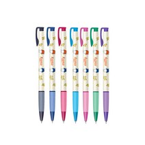동아 미피 유성 그립 볼펜 0.38mm (24자루), 보라