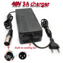 전기자전거충전기 54.6V3A 리튬 배터리 충전기 XLR 48V3A 자전거 13S Hailong 또는 다양한 팩 용, 1.미국