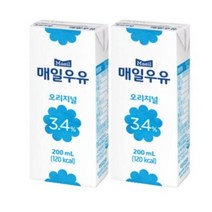 매일유업 매일우유 멸균우유 오리지널, 200ml, 40개
