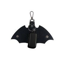 굿도우 박쥐 디자인 열쇠고리 자동차 키홀더 케이스, 블랙