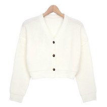 스콰즈 가디건 SBLT001 5COLOR 여성 크롭티 니트 아우터