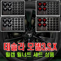테슬라 모델3 휠캡 볼트 세트 S X 에어캡 키트 너트 휠커버, (선택3번)테슬라휠캡세트(실버유광)
