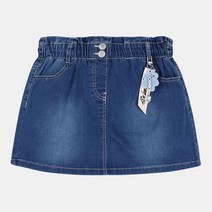 유솔 주름 장식고리 데님스커트 ULWH22352