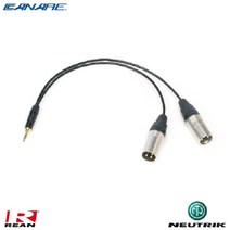 카나레 Y 케이블 3m 3.5mm Stereo to (2)XLR(Male) 타입 (CRN-2B-3C2M03)