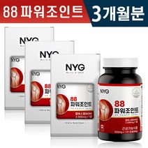 식약처인증 인정 NYG 뉴일리 88파워조인트 120캡슐 550mg x 120캡슐 1일 4캡슐 캐나다 완제품 상어연골 글루코사민 MSM 엠에스엠 관절 연골 건강 도움 건강기능식품, 3박스(3개월분)