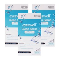 아이스웰 1회용 콘텍트렌즈 식염수 히알루론산함유 7mlx5개입, 35ml, 3개