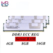 방열판 컴퓨터 서버 RAM DDR3 ECC REG 4G 8GB 16GB 1333 1600 MHz 인텔 제온 cpu X58 X79 X99 메인보드 240 핀, [04] 2x 8GB  1600