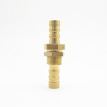 서비스니플 단 고압호스 신주 니뿔 닛불 4mm 6mm 8mm 10mm 호스 바브 벌크 헤드 황동 튜브 파이프 피팅 커, 06 14mm OD