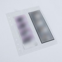 와우샵 다이어리 6공 다이어리 속지 클리어 파일 포카 바인더 보관 [10장], 포카파우치[세로하프형] 10장