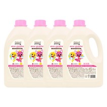 핑크퐁 섬유유연제 대용량 3L 4개, 단품