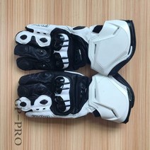 GP 프로 오리지널 천연 소가죽 오토바이 장갑 6 가지 색상 롱 레이싱 운전 모토크로스 글러브, 02 Ivory