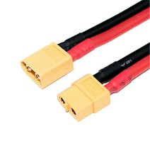 XT30 XT60 XT90 XT150 커넥터 DC잭 드론 RC카 배터리, 20.(AWG) XT60(암+숫)(12번)