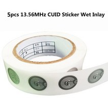 5 / 13.56Mhz RFID CUID 카드 스티커 Keytag UID 변경 가능 블록 0 NFC 안드로이드 MCT 복사 복제 쓰기, [05] 5pcs