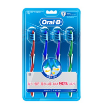 오랄비 크로스액션 토탈케어 TAJ 칫솔 랜덤발송, 4개, 4개입