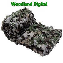 야외 블랙 블루 그린 사막 베이지 육군 위장 자동차 텐트 그물 캠핑 하이킹 사냥 천막, Woodland Digital+4mx6m