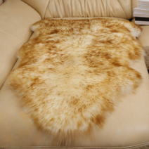 뉴질랜드 표준 천연 100 양털러그 거실 러그 카페트 거실러그 매트 식탁 사계절 카페트, 갈색 머리