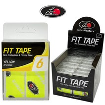 레인마스터 엄지타이밍 (옐로우) 1BOX 12개 프리컷테이프 볼링테이프, 형광옐로우 (1BOX=12개)