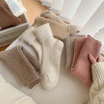 프리미엄 울 캐시미어 골지양말