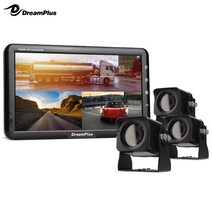 3채널 고화질 AHD후방카메라+7인치거치형 AHD리어 모니터 세트 12V-24V겸용 차량용후방카메라모니터세트, 5M, 10M, 5M