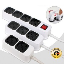 국내생산 16A 과부하차단 뉴 클릭 멀티탭 2구 3구 4구 1.2m/1.5m/3m/5m, 2구 3m